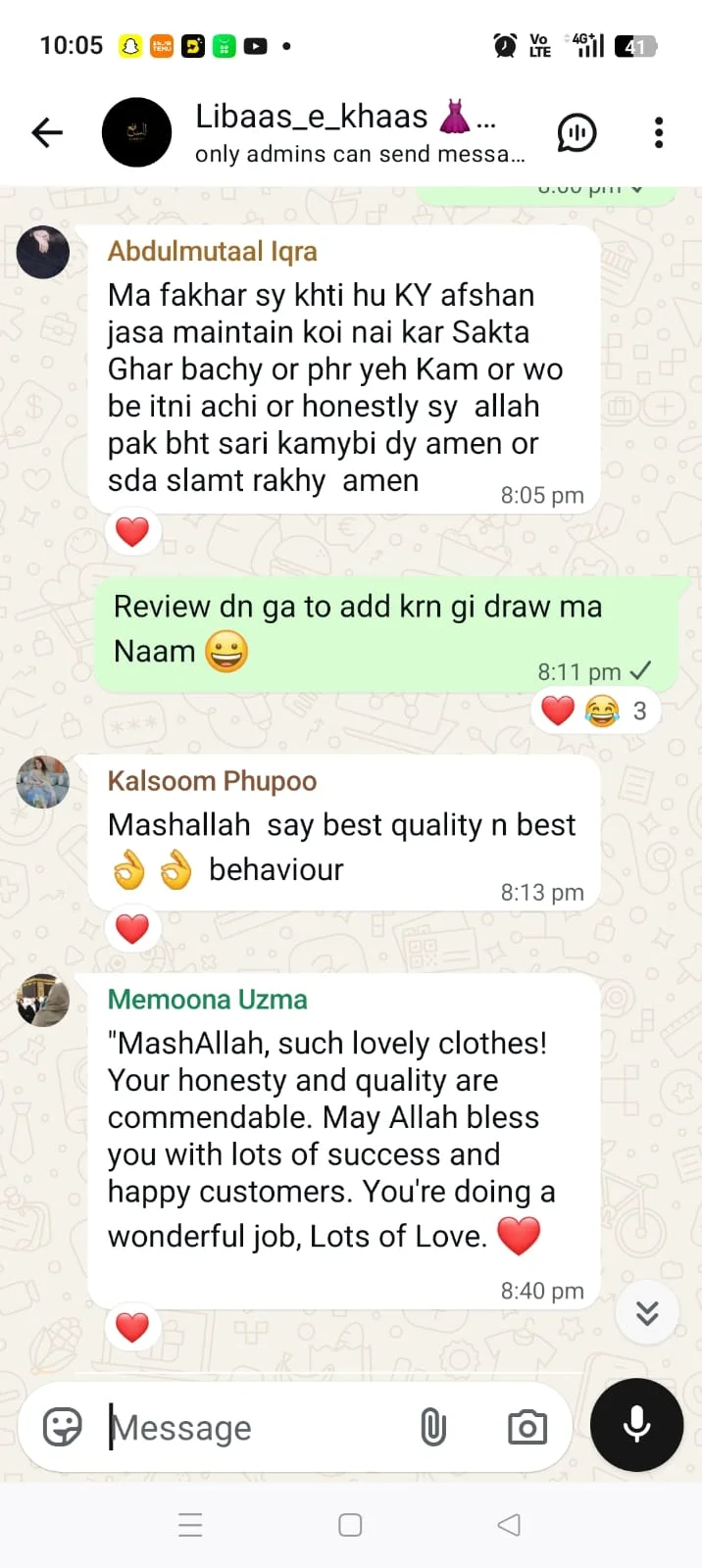 Alnafay Collection customer review 9